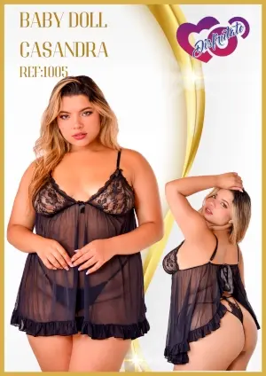 Lenceria Femenina Curvy Baby Doll Casand